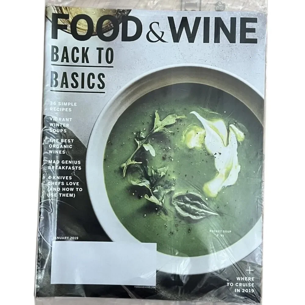 Food & Wine Magazine Lot 5 Issues 2019 Back To Basics Island Time Makers Set